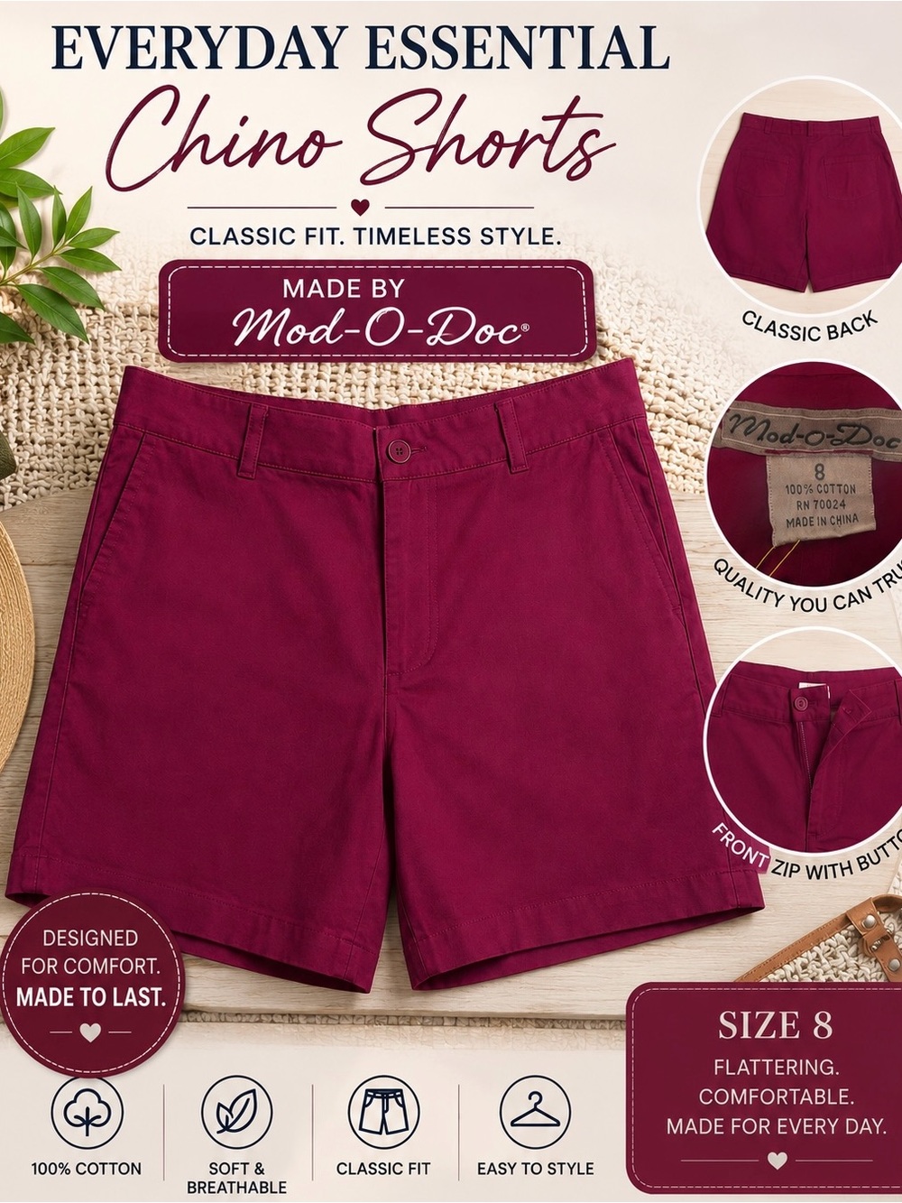 NWT Mod-O-Doc Women's Shorts